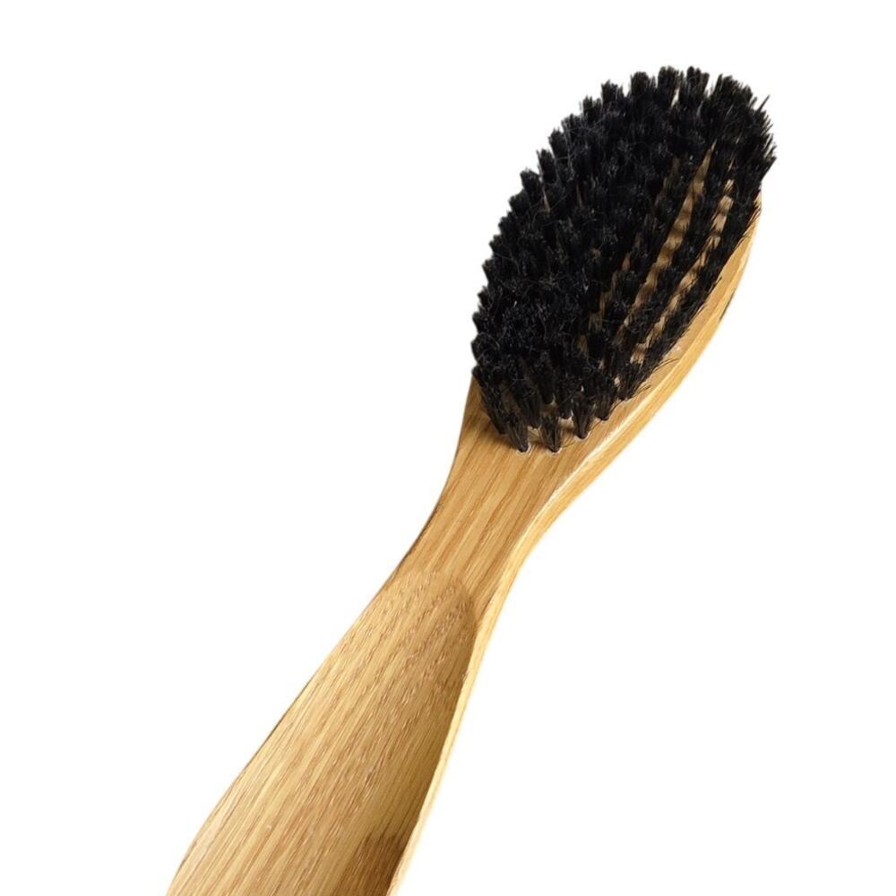 Vintage Dual Sided Clothing & Shoe Brush Wood Handle, Bristle & Lint Remover‎